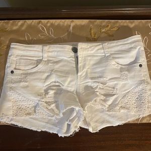 Vanilla Star cute ripped shorty shorts.
